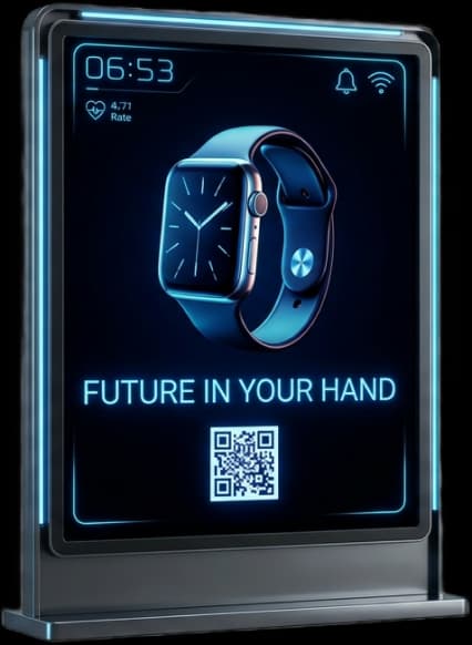 Digital Display Billboards With Interactive QR Experience