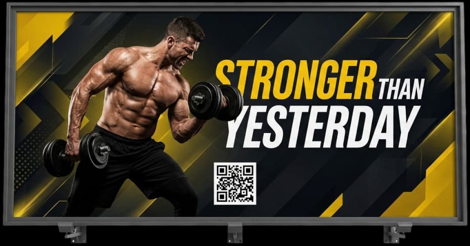 Fitness Campaign Billboards Featuring QR Codes