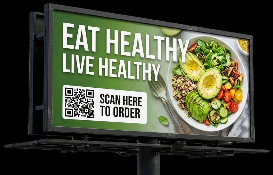 Food & Dining Billboards With QR Ordering