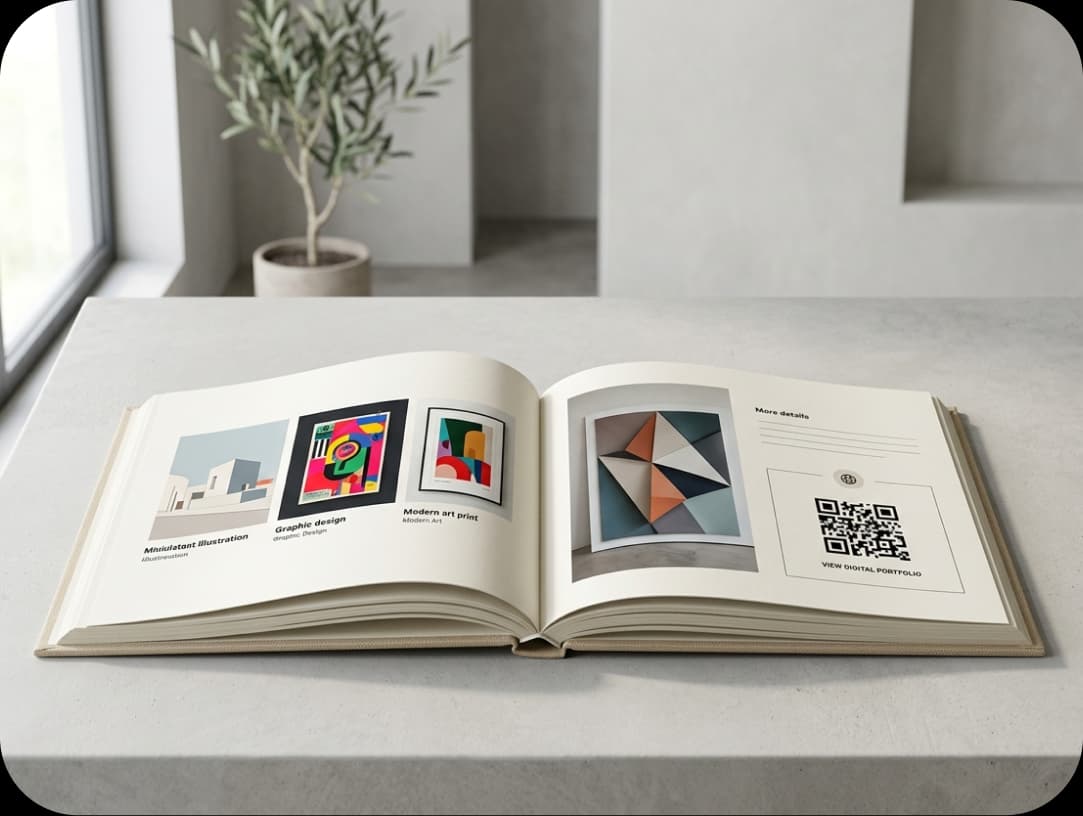 Creator Portfolio QR Code Book