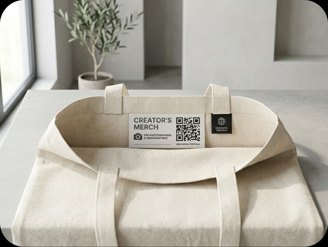 Clothing Item QR Code Label