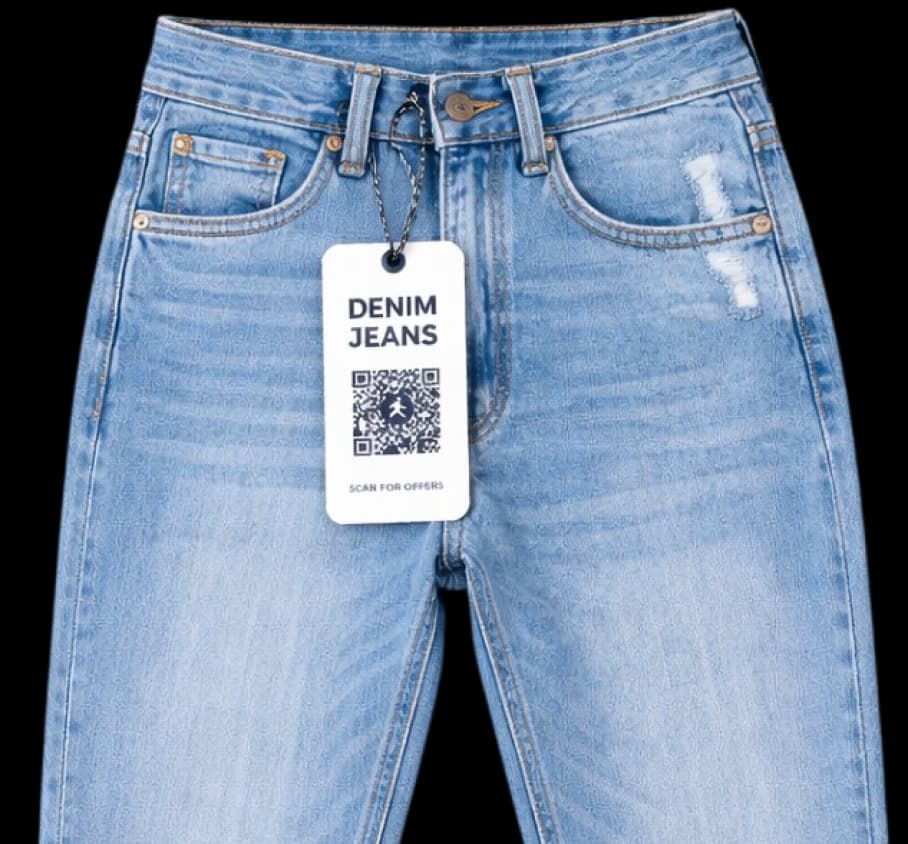Jeans QR Code Tag