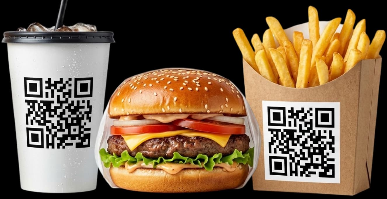 Fast Food QR Code Packaging