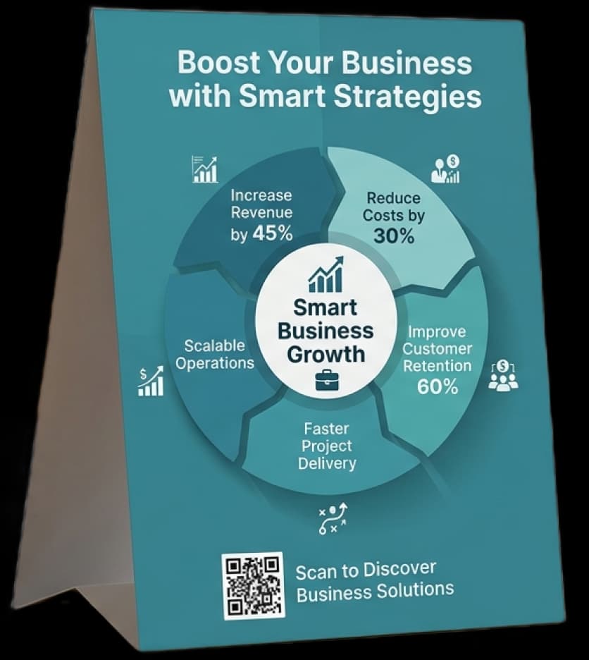 Business Flyer And Qr Code