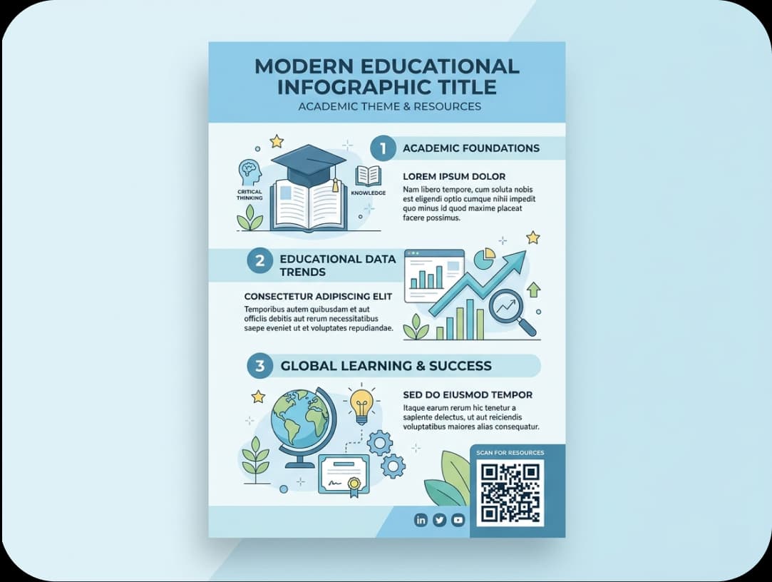Learning Infographic QR Code
