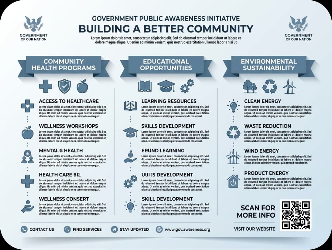 Public Awareness Poster QR Code