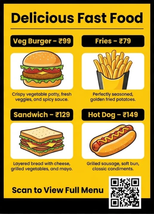 QR Codes on Menus | Weely AI | Weely AI