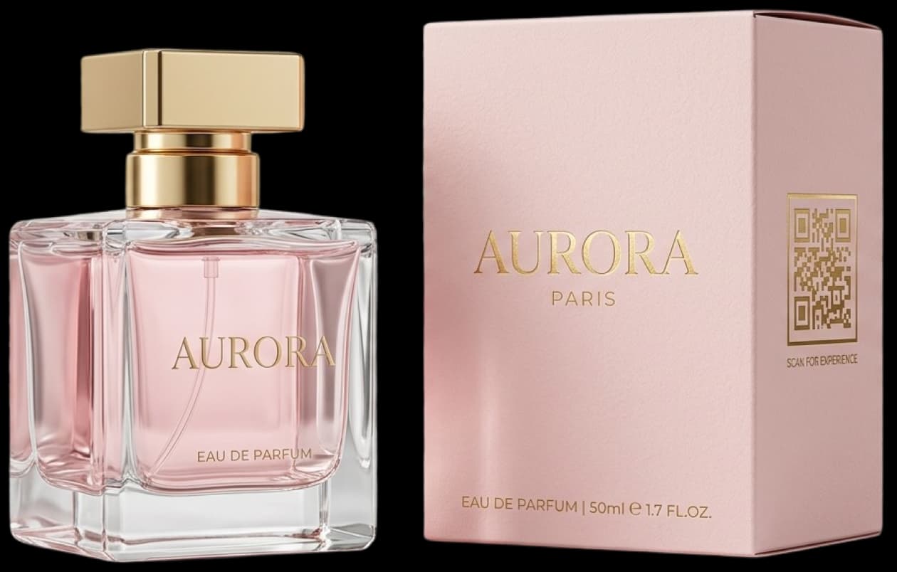 Perfume Packaging With Code Based Branding
