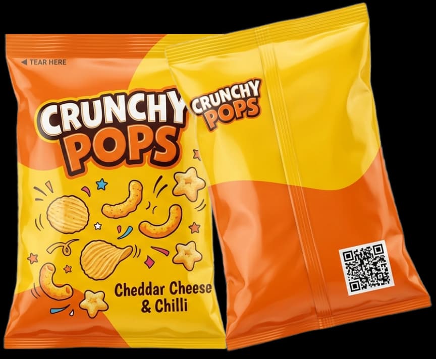 Snack Packaging With Interactive Scan Features