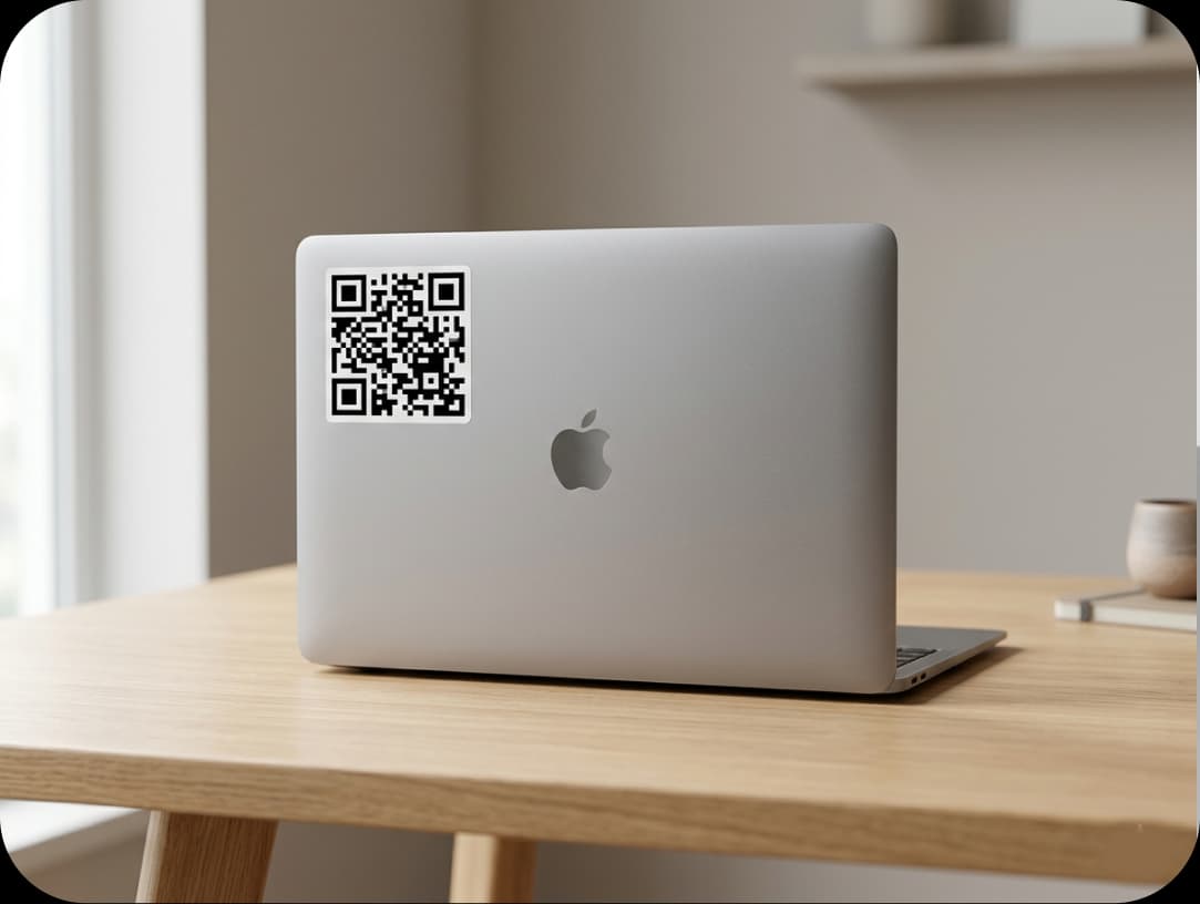 Laptop Sticker QR Code