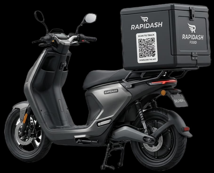 Scooter Delivery With QR Code