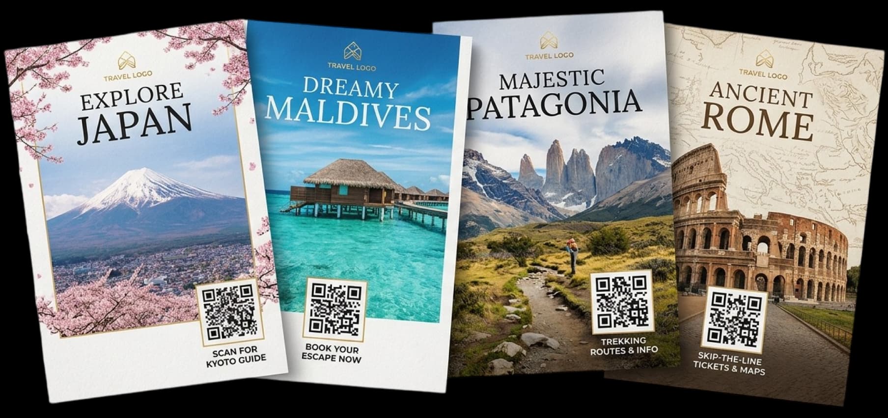 Travel Flyer QR Code Design
