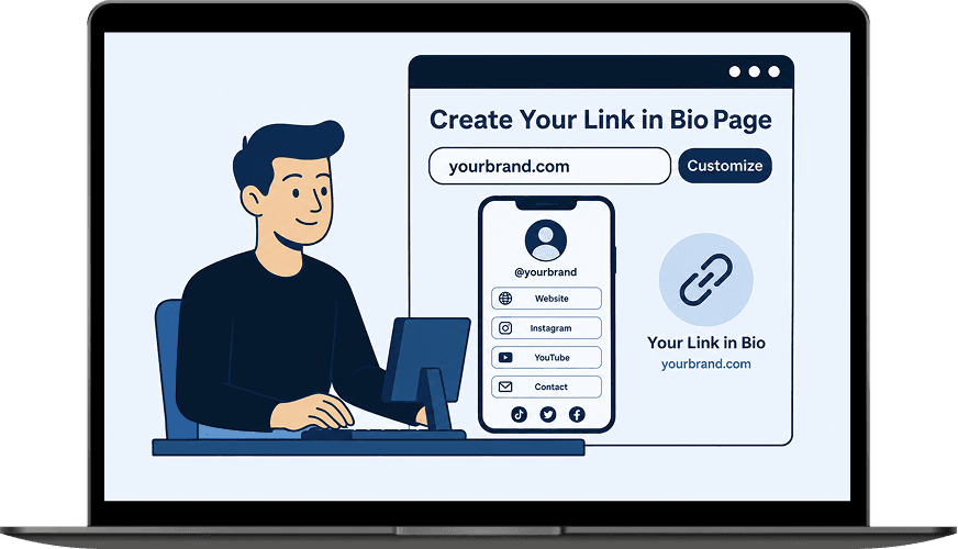Create a Stunning Link in Bio Page in Minutes Create a Stunning Link in Bio Page in Minutes