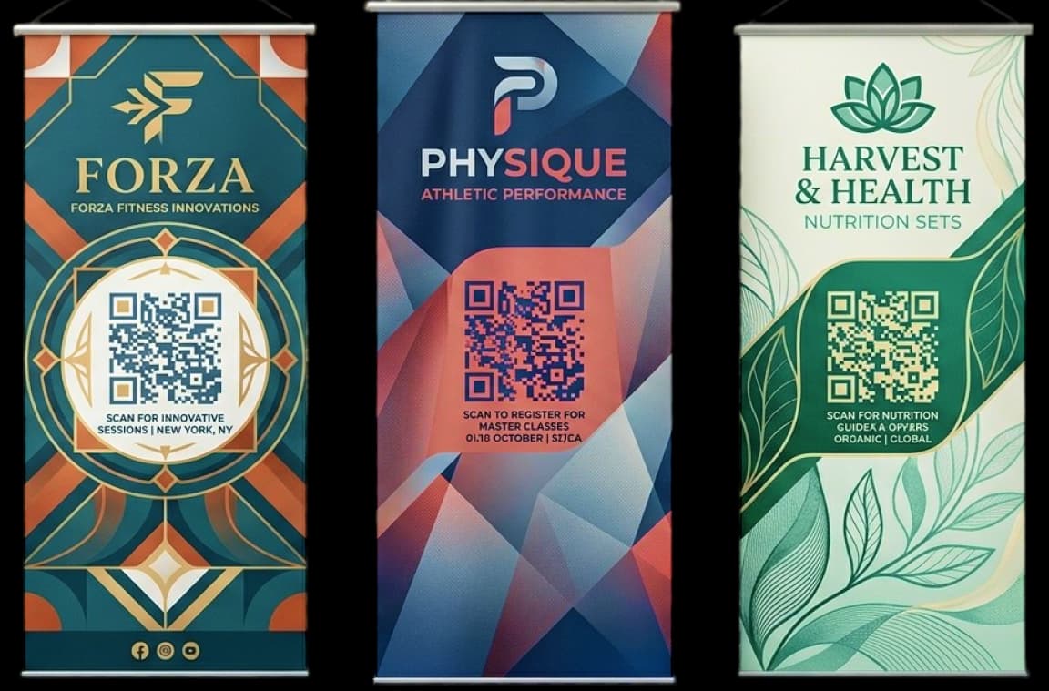 Multi Brand QR Code Banners Multi Brand QR Code Banners