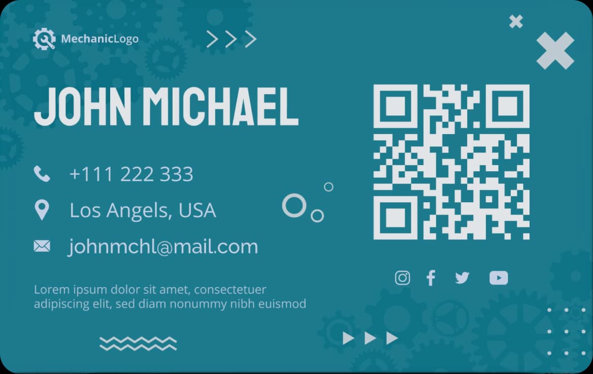 Digital Contact Card With QR Scan Digital Contact Card With QR Scan