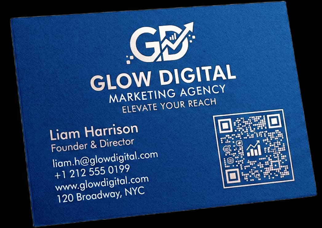 Marketing Card With QR Code Marketing Card With QR Code